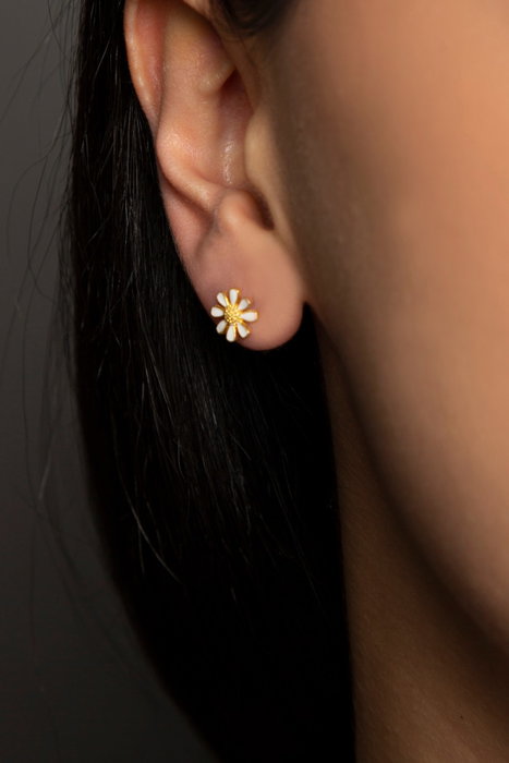 Heliophilia Silver Pendientes Stud de Plata de Ley 925 Dorados Heliophilia Silver Pendientes Stud de Plata de Ley 925 Dorados